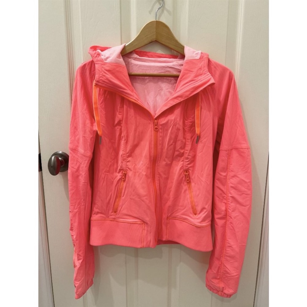 Lululemon coral jacket with hood